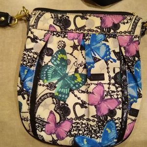 Purple and blue Coach butterfly crossbody